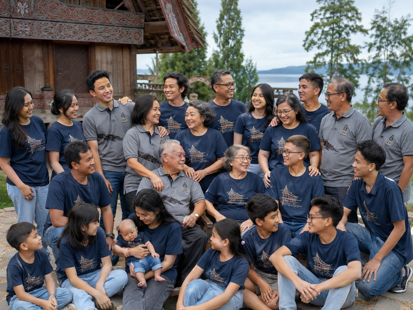 kaos reuni marga di Sumatera Utara; kaos keluarga besar Batak di Siantar; produksi kaos reuni Pematangsiantar