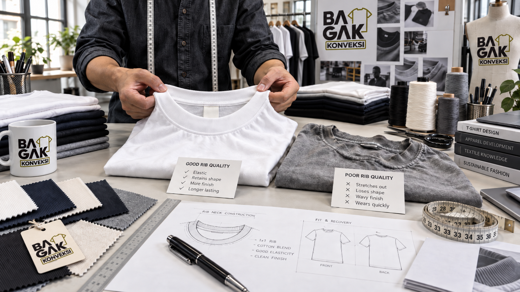 Apa Itu Rib Leher Kaos dan Mengapa Menentukan Kualitas